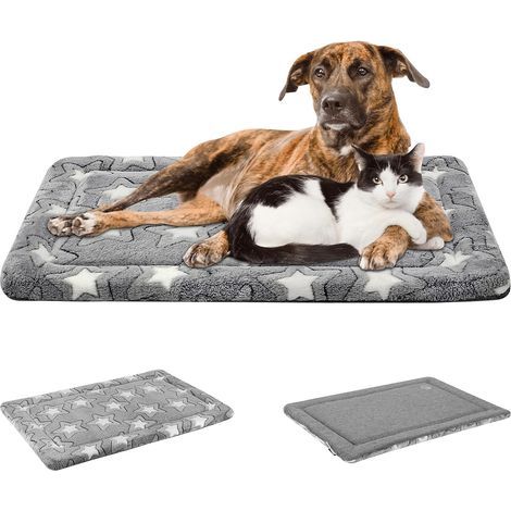 Wendbares Hundekissen, hochdichter Schaumstoff, 137 x 84 x 2,8 cm, waschbare Matte für große Hunde (1/5)