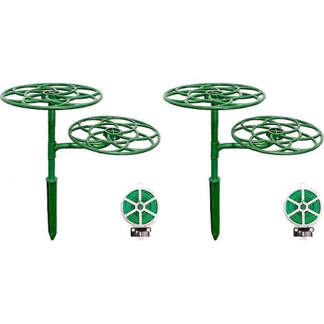 Set mit 2 Sonnenblumenständern, zweistöckiges Pflanzenregal (1/5)