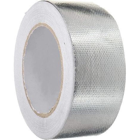 Ruban Aluminium - Renforcé Fibre Verre - Résistant Chaleur -30 À 120 °C - Pour Étanchéité Et Réparation - 5 cm x 50 m (1/5)