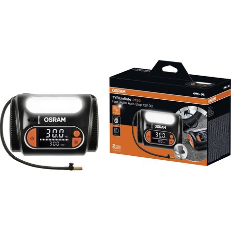 [NEUWERTIG] B-Ware Osram Automotive Kompressor Reifenpumpe Tyr Einflate 2130 Digital Auto Stopp