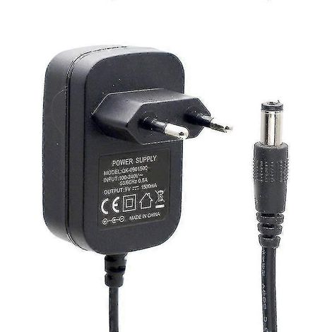 Alimentation de remplacement 9 V compatible avec le vélo d'exercice vertical Kettler Axos Cycle P