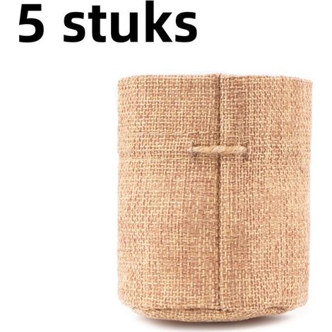 articles - Sac de rangement pour bonsaï - Sac à cordon à fond rond - Sac en jute - Sac à cordon - Sac à poussière Aromathérapie (1/5)