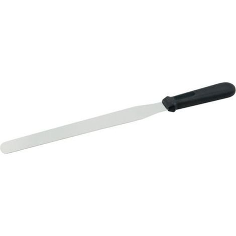 Spatola per dolci da cucina diritta in acciaio inox 25 cm spessore 1 mm
