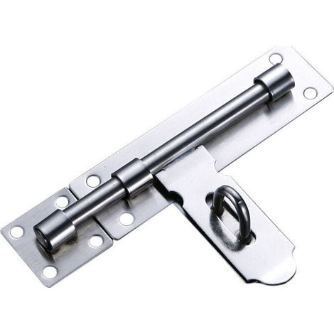 Pestillo de puerta corredera de acero inoxidable para almacén, garaje y granero. (1/4)
