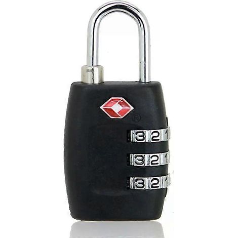 HONORNIC - Cadenas à combinaison intelligent TSA Locks à 3 positions réinitialisable pour bagages et valises de voyage, cadenas à code antivol, verrou de mot de passe douanier