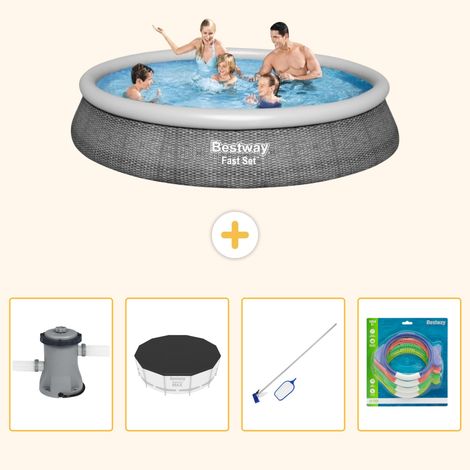 Bestway Bestway Fast Set Ronde - 396x84 cm - 5-pièces S299 (1/5)