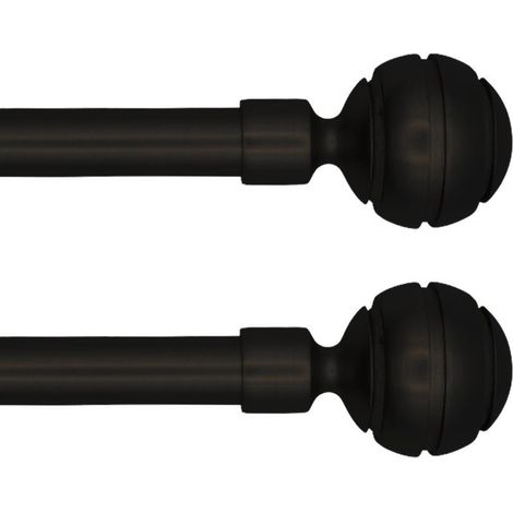 BARRA FORJA AZMARK 16/19MM 150-290CM ESFERA NEGRA (1/4)
