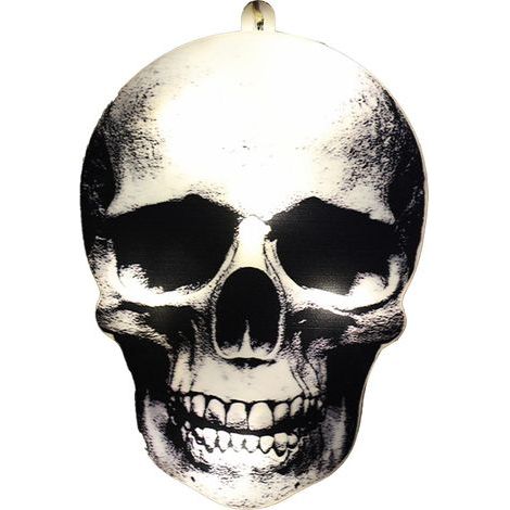 Lanterne Crâne LED à Piles Longue Durée pour Décorations Halloween, Fêtes et Soirées - Modèle Motif Crâne (1/4)