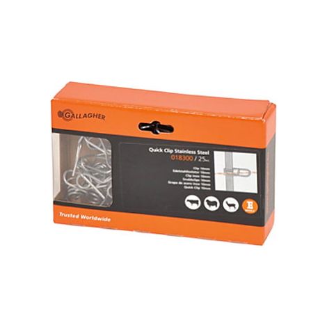 Edelstahlclip zum Glasfiberpfahl 10mm (25) GALLAGHER 018300GAL (1/2)