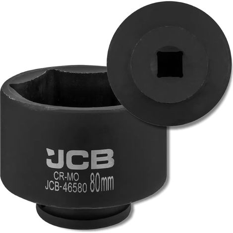 JCB Schlagschrauber-Steckschlüssel 3/4" 80 mm 6-Kant Cr-Mo