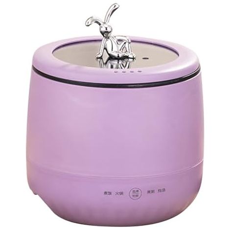 Cuiseur à Riz 1,8 L, Matière Plastique, Options de Cuisson Polyvalentes, pour 2 Personnes, Conception Compacte (Purple) (1/5)