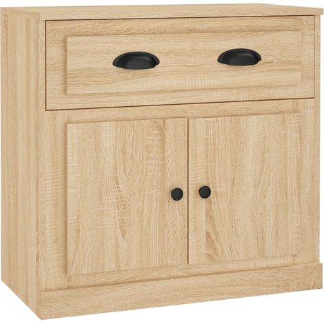 Aparador cómoda mueble de almacenaje organizador para cocina salón salón Sonoma 70 x 355 x 675 cm madera de ingeniería color marrón 020031701