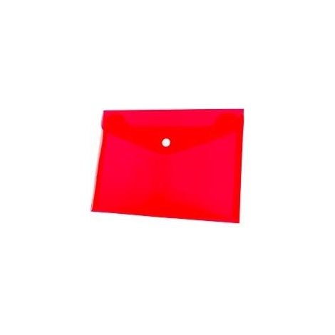 A5 PP-Umschlag mit rotem Druckknopfverschluss (12 Stück) BT610-C