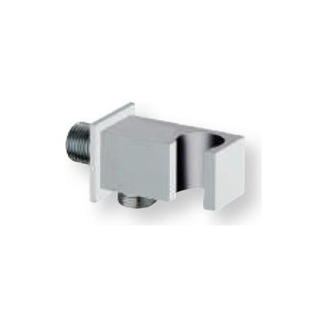 APPLIQUE PRISE D'EAU CARREE LAITON BLANC 1/2" - CRISTINA ONDYNA QD64024 (1/2)