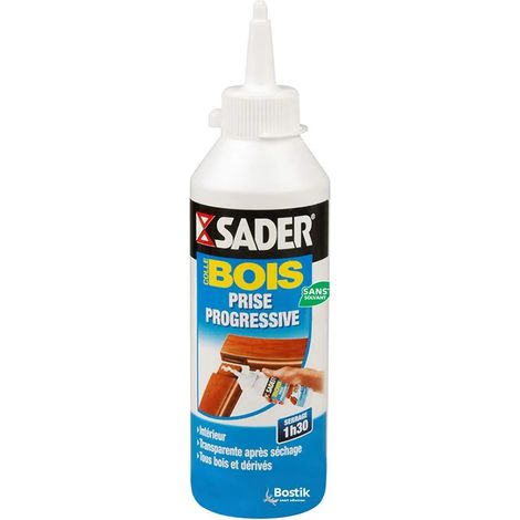 Cola para madera de fraguado gradual 250 g SADER