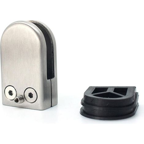 Pinces à verre (4/8 pièces) en acier inoxydable, support de verre réglable à dos plat pour verre de 5 à 8 mm (8 pièces)