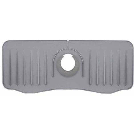 Tapis d'évier, tapis de bonde, tapis de robinet, tapis de robinet en silicone, tapis anti-gouttes en silicone pour robinet d'évier de cuisine et de salle de bain