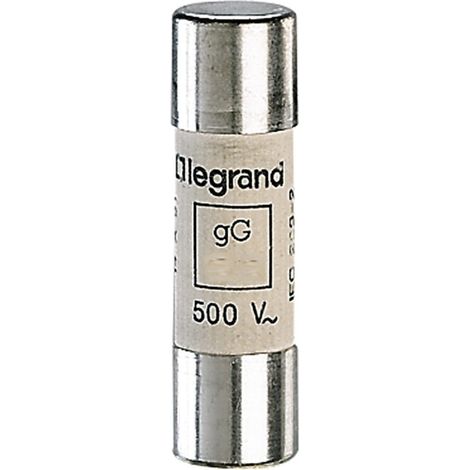 Cartouche industrielle cylindrique type gG 14x51mm sans percuteur 40A LEGRAND 014340 (1/5)