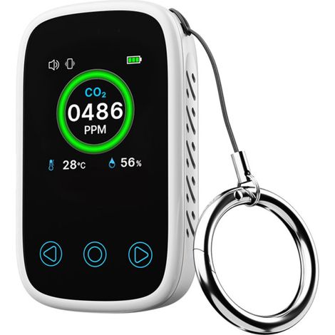 Irovami Testeur qualité air 3 en 1 – CO2, T°/humidité, NDIR – Idéal pour maison, bureau, sécurité (1/5)