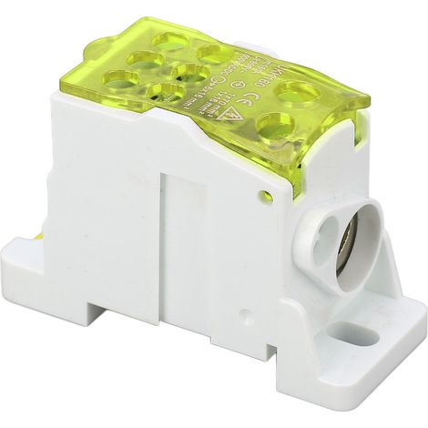 690V 160A elektrischer Verteilerkasten, DIN-Schienen-Anschlusskasten, gelber Anschlusskasten für Strom. (1/5)