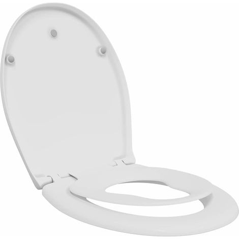 Siège de toilette Blanc 47 x 37 x 4 cm Duroplast (1/5)