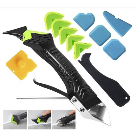Grattoirs angles en silicone 12 pièces – Lisseur de mastic – Pour joints et bordures de silicone propres (1/5)