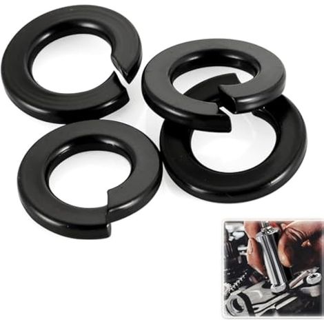 Lot de 60 Rondelles à Ressort M8 en Acier Inoxydable A2 V2A Noires en Métal pour Vis et Écrous (1/5)