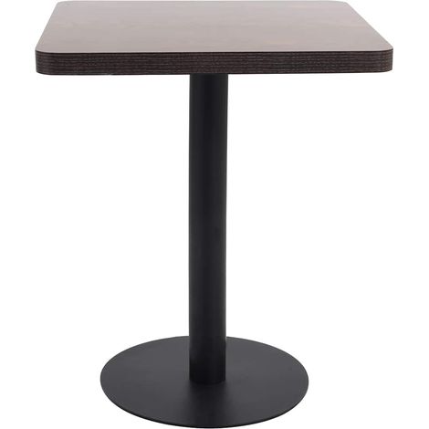 Maison Exclusive - Tavolo da Bistrot Marrone Scuro 60x60 cm in MDF (1/5)