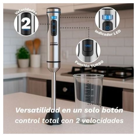 Batidora de mano Grunkel BM-2000EXTREME/ 2000W/ Capacidad 0.8L