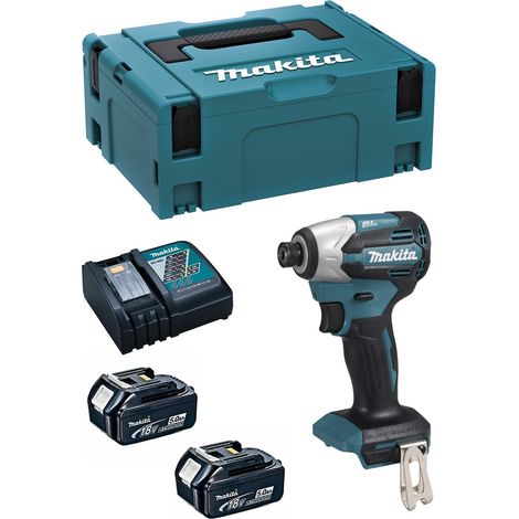 Avvitatore ad Impulsi MAKITA DTD158RTJ (2 x 5,0 Ah + DC18RC + MAKPAC 2) (1/5)
