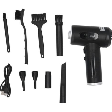 Souffleur d'air électrique sans fil avec lampe LED et 3 vitesses réglables, jusqu'à 50 000 tr/min. Batterie rechargeable 6 000 mAh. (1/5)
