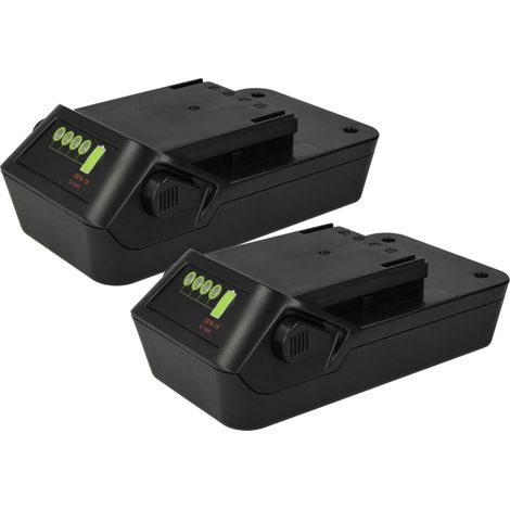 vhbw 2x Akku Ersatz für Senco VB0118 für Werkzeug (2000 mAh, Li-Ion, 18 V)