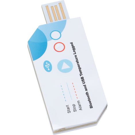 Der Einweg-Temperaturrekorder TTE35123, der über Bluetooth USB angeschlossen wird, verfügt über einen Überhitzungsalarm und kann den Transport von Lebensmitteln unter Kühlkettenbedingungen bis zu 180 (1/5)