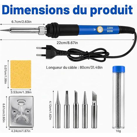 Soldering Iron Kit Temperature Adjustment 6 Levels (1/4)