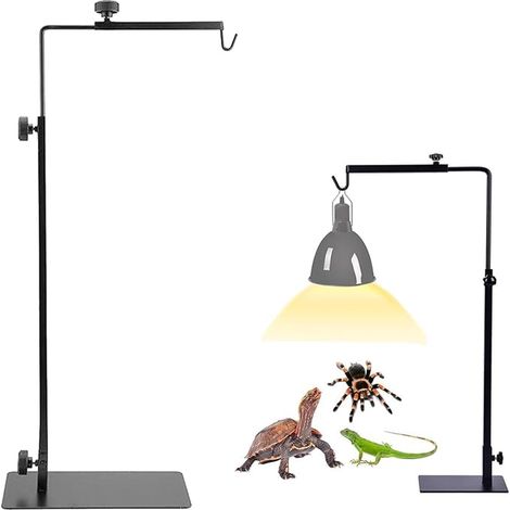 Reptile Lamp Holder Reptile Lamp Holder Height Adjustable 54-94cm Width 25-45cm Heat Lamp Holder for Reptiles Spider Turtles Geckos Lizards (1/5)