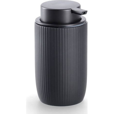 Keramischer gestreifter Seifenspender, Ø 7,7 cm (1/4)
