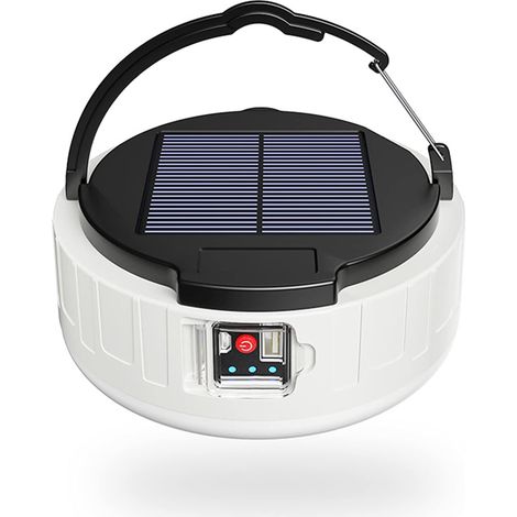 Vtizikl Lampe de secours portable étanche, lampe de travail solaire, adaptée à l'extérieur, au camping, à la randonnée, à l'urgence, à l'entretien automobile (1/5)