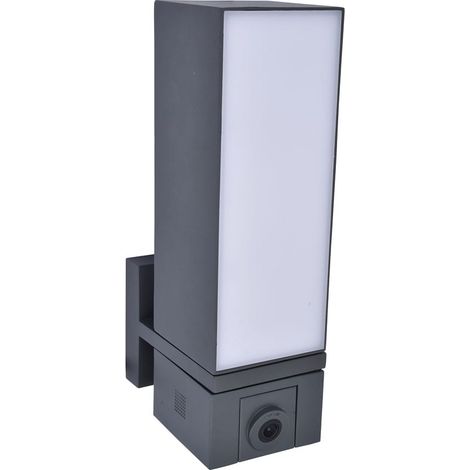 Applique esterna LED 17W con camera Cuba Lutec antracite