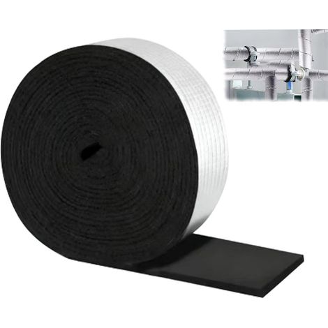 Lot de 1 D'isolation de Tuyaux en Mousse 10 m x 5 cm,Isolation des Tuyaux de Chauffage Ruban Isolant Avec Mousse Tuyau en Mousse Isolante Rouleau (1/5)