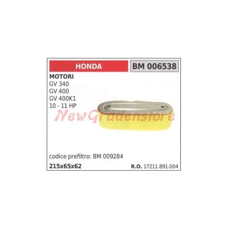 Luftfilter HONDA-Motoren GV 340 400 400K1 10 11 HP 006538