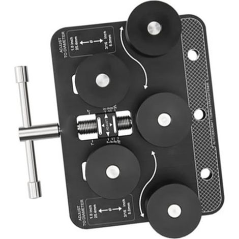 Redresseur de tube en aluminium pour tuyau de frein et carburant, outil de redressage tubes 3/16 à 1 pouce, 1 pièce (1/5)