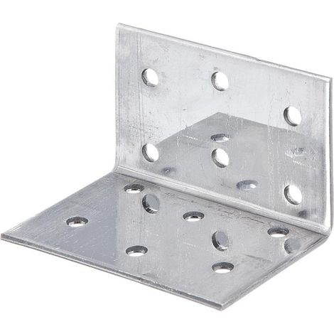 25 équerres d'assemblage 40 x 40 x 60mm inox - Alberts (1/3)