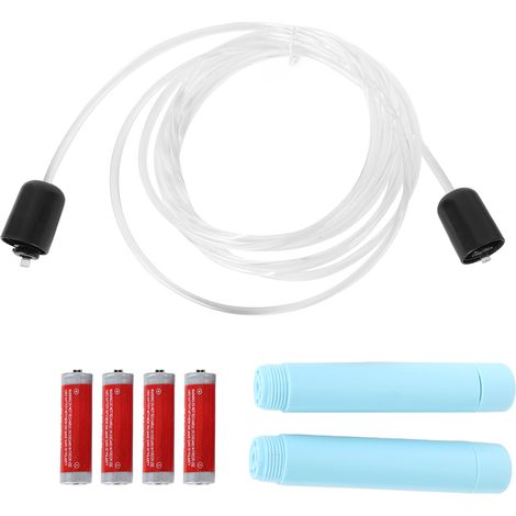 Corde à Sauter Lumineuse LED RGB Léger Ergonomique pour Fitness Enfants Adultes Gym Bleu (1/5)