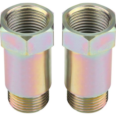 2 pieces 45mm M18 1.5 O2 oxygen sensor extender extension spacer plugs adapter yellow (1/5)