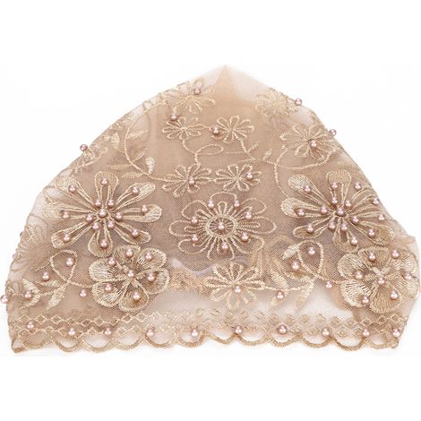 Muslim Turban Cap Light Weight Breathable Fabric Women Muslim Headscarf Suitable for Daily Wear Performances WorshipChampagne (1/5)