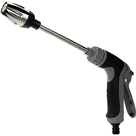 3 Modes High-Pressure Car Wash Water Household Alloy Long Pole Rubber Handle Watering Tool