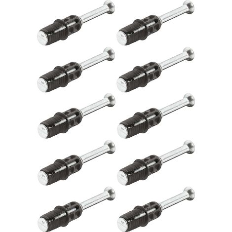 Cyclingcolors – Lot de 10 goujons d'assemblage bois 8mm x 24mm – Pour épaisseur de bois à partir de 15mm – Fixation meuble lit armoire étagère chaise
