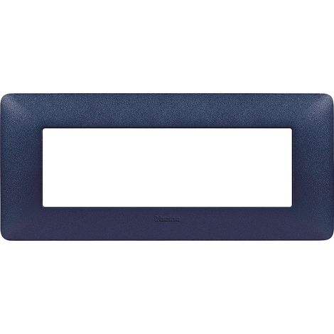 Placca Bticino Matix 6 moduli blu mercurio AM4806TBM
