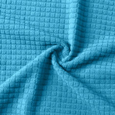 Dehnbarer Bezug für 3-Sitzer-Sofa, aus weichem, rutschfestem Spandex, waschbar, ideal für Wohnzimmer, Kinder und Haustiere (Himmelblau)