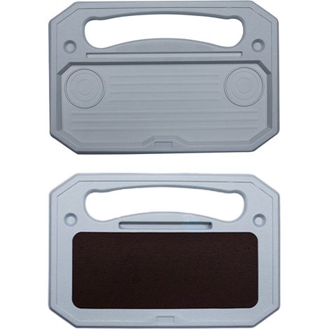 [Yuexinghui] Table multifonctionnelle pour volant de voiture, support de plateau pour voiture, bureau d'ordinateur (version améliorée), emballage blister, gris (1/2)